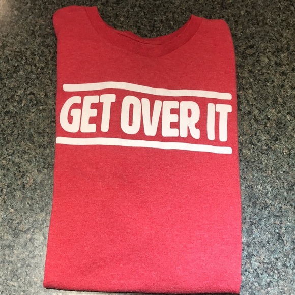 DOM “Get Over It” red short sleeve tee shirt size XL. - Picture 7 of 7